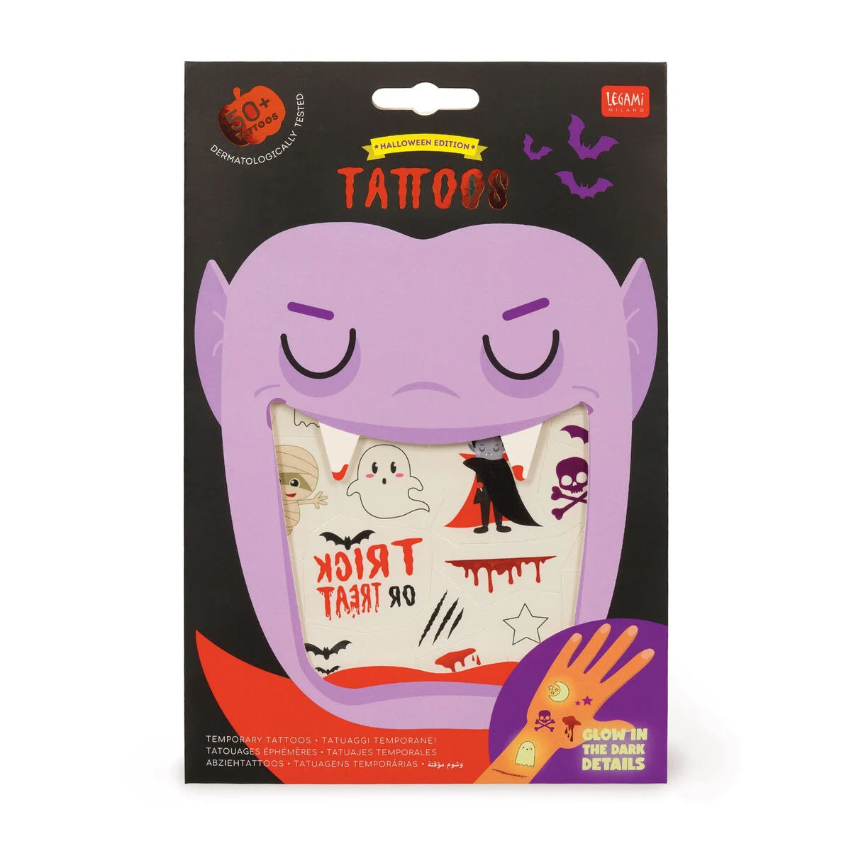 Legami Abziehtattoos - Halloween - Tattoos