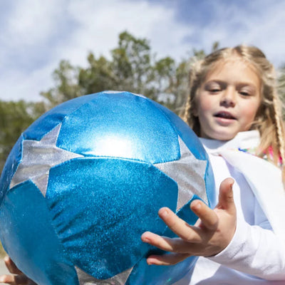 Der Stoff-Sternballon 30 cm – Blau