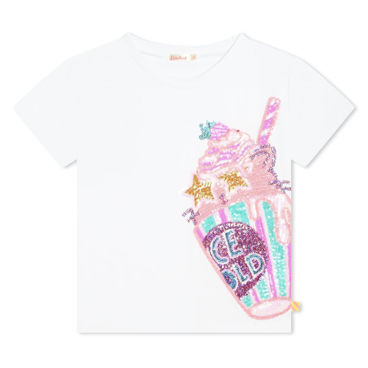 BILLIEBLUSH-KURZARM T-SHIRT-WEISS