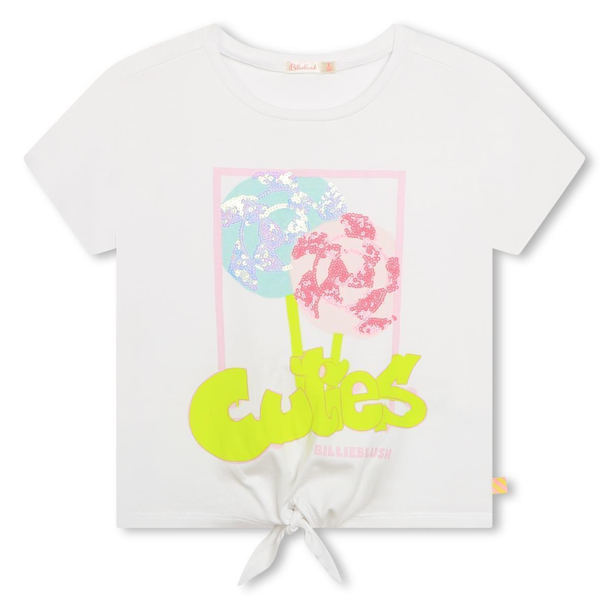 BILLIEBLUSH-KURZARM T-SHIRT-WEISS