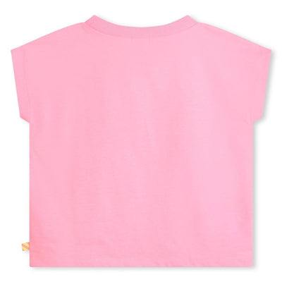 BILLIEBLUSH-KURZARM T-SHIRT-ROSE