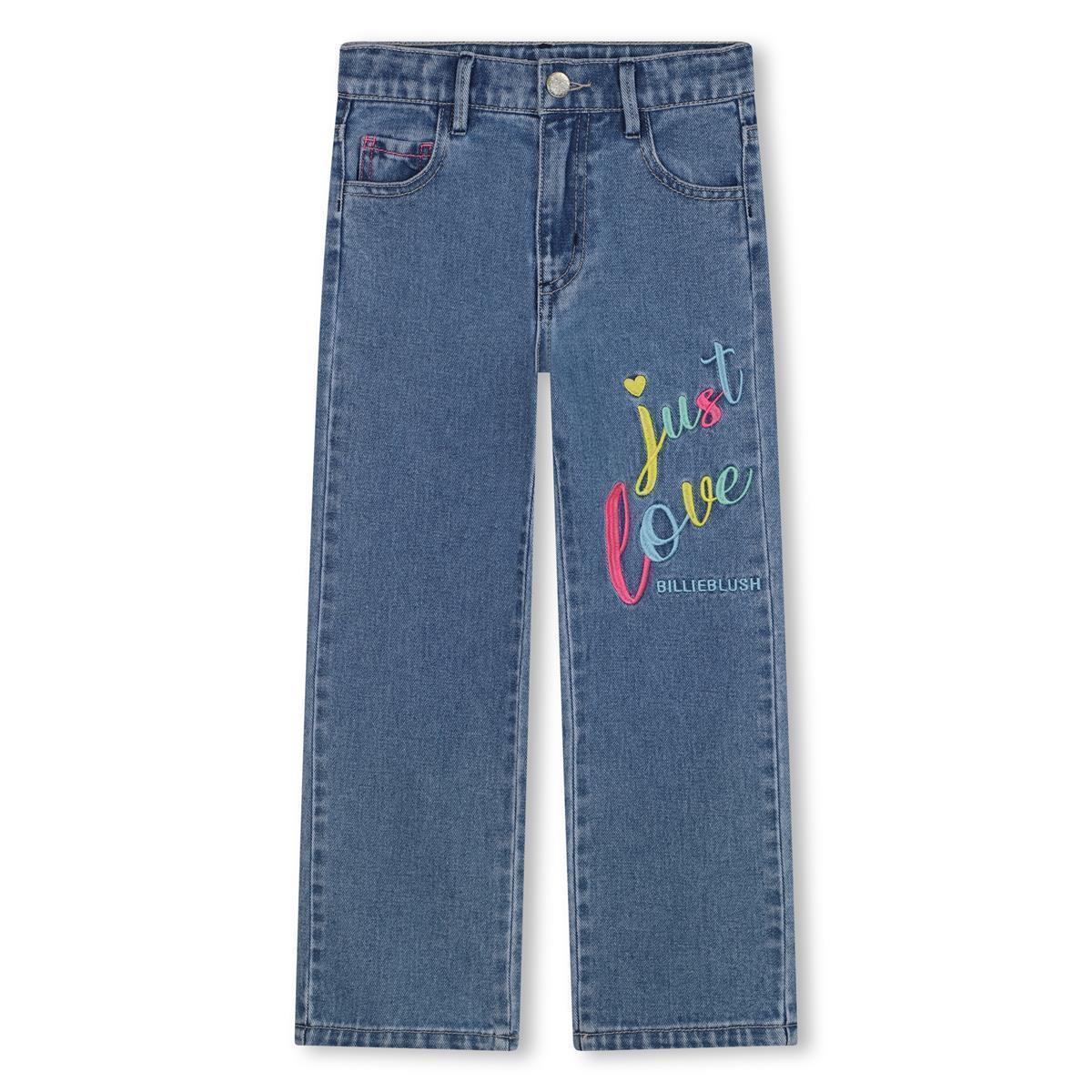 BILLIEBLUSH-DENIM TROUSERS-Blue