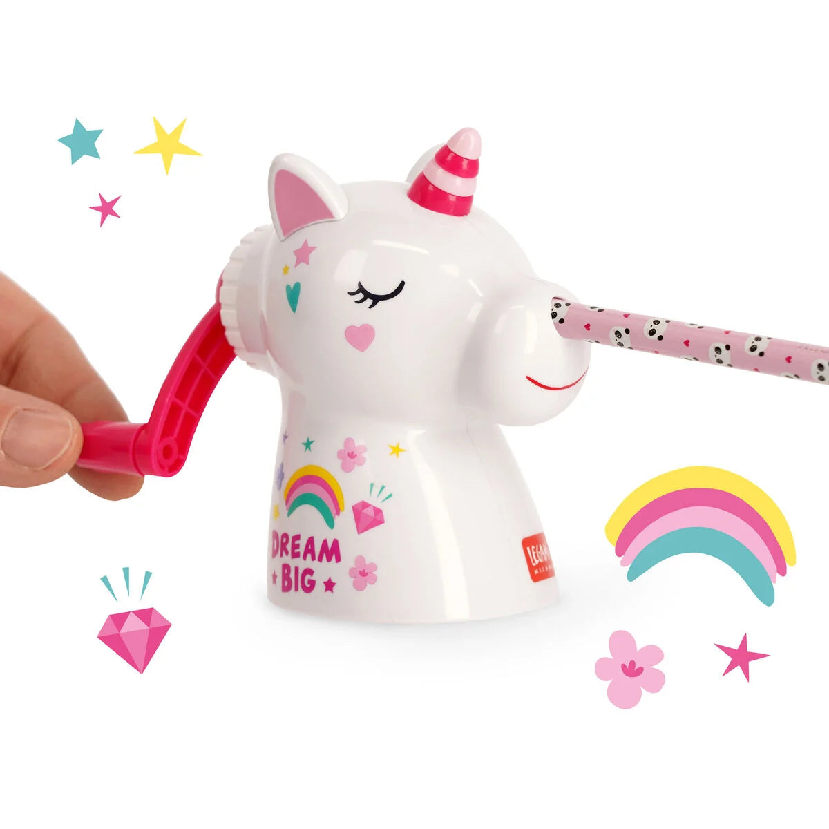 Anspitzer mit Handkurbel - Dream Big Unicorn