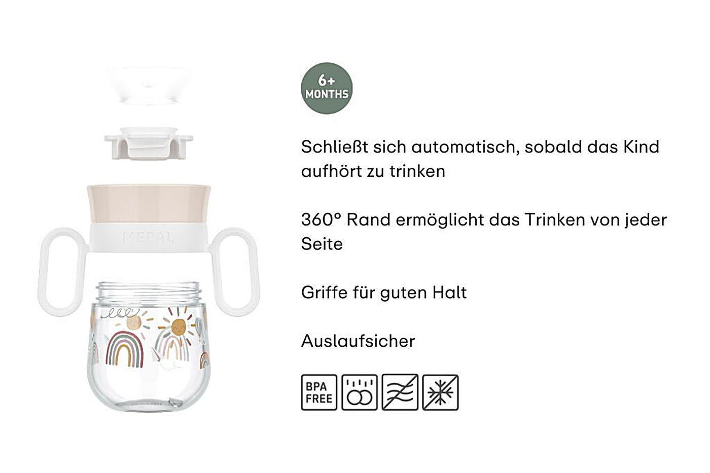 360° Trinkbecher Mepal Mio 200 ml - Little Dutch - Fairy Garden