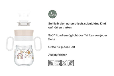 360° Trinkbecher Mepal Mio 200 ml - Little Dutch - Sunshine & Rainbow