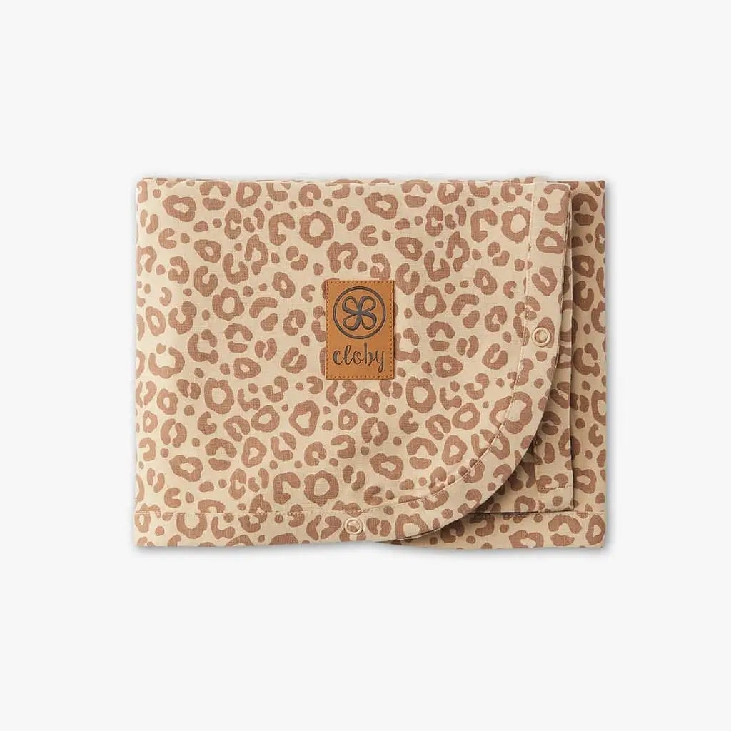 Multifunctional UV Blanket UPF50+Leopard Brown-95x73 cm