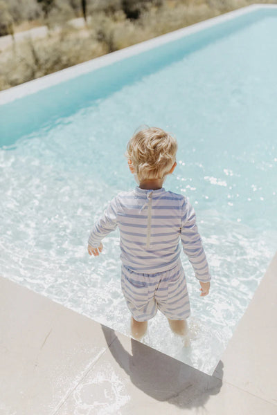 UV-Langarmshirt 'blue stripes' - blue stripes