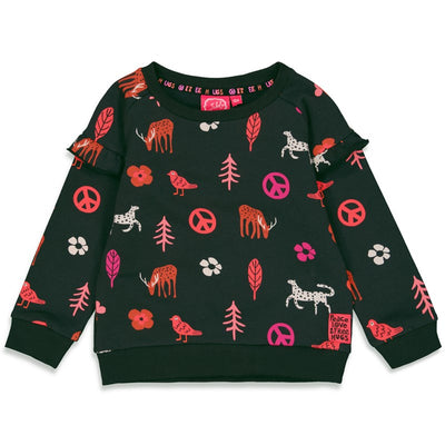 Jubel & Sturdy - Sweater AOP - Made Of Magic - Antraciet