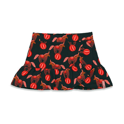 Jubel & Sturdy - Rok AOP - Red Velvet Circus - Zwart