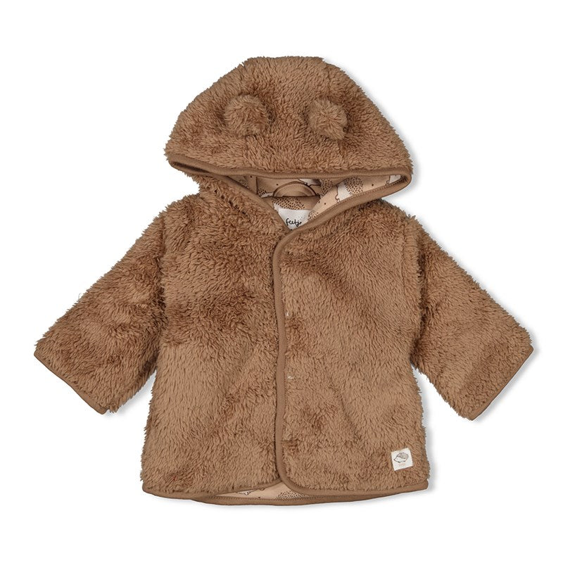 Feetje-Teddy Jacke mit Kapuze - Hedge Hugs