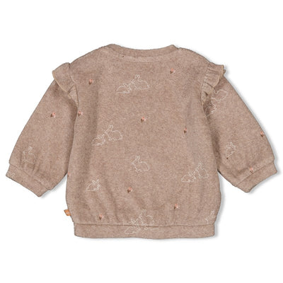 Feetje-Sweater Frottee AOP - Little Rosebud