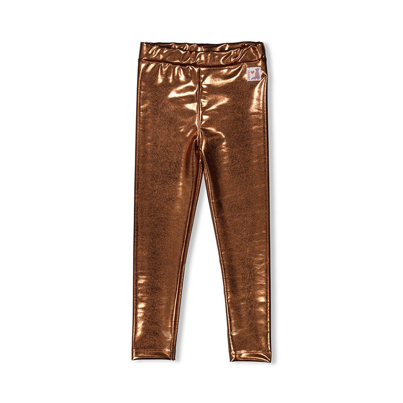 Jubel-Legging Metallic-Look - Forest Fancy-Kupfer