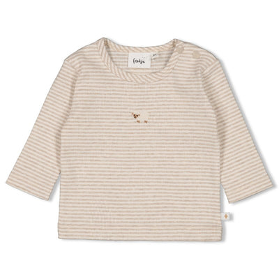 Feetje-Gerippte Longsleeve Ringel - Sleepy Sheepy