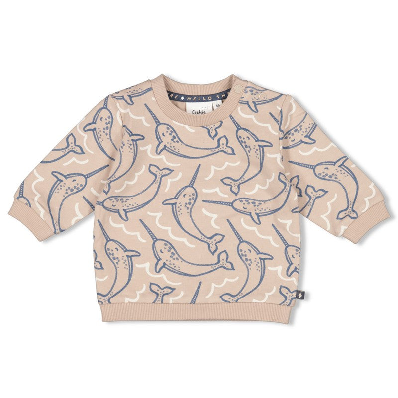 Feetje-Sweater AOP - Narwal