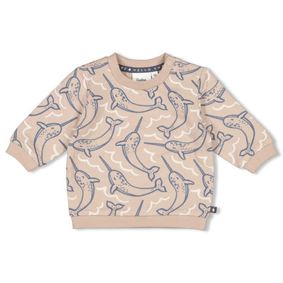 Feetje-Sweater AOP - Narwal
