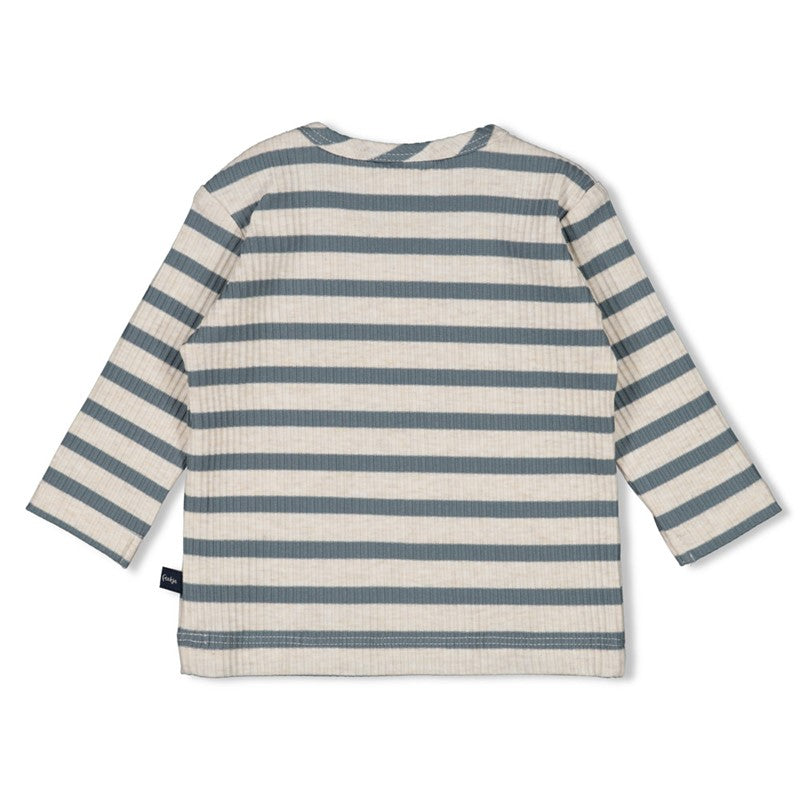Feetje-Gerippte Longsleeve Ringel -  Let's Go!