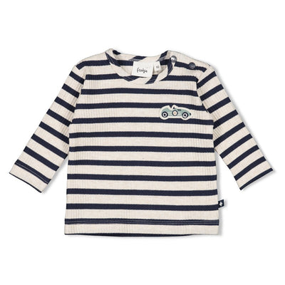 Feetje-Gerippte Longsleeve Ringel -  Let's Go!