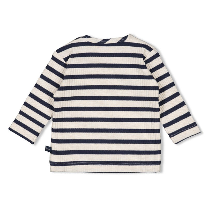 Feetje-Gerippte Longsleeve Ringel -  Let's Go!