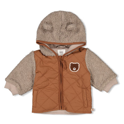 Feetje-Bouclé Jacke mit Kapuze - Wild World