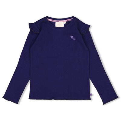 Jubel-Gerippte Longsleeve - Wild Soul-Indigo
