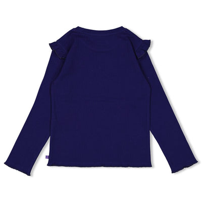 Jubel-Gerippte Longsleeve - Wild Soul-Indigo