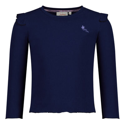 Jubel-Gerippte Longsleeve - Wild Soul-Indigo