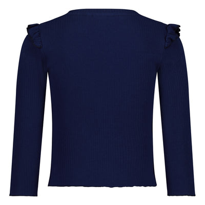 Jubel-Gerippte Longsleeve - Wild Soul-Indigo
