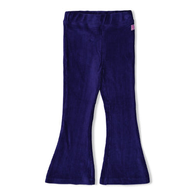 Jubel-Gerippte Schlaghose Samt - Wild Soul-Indigo