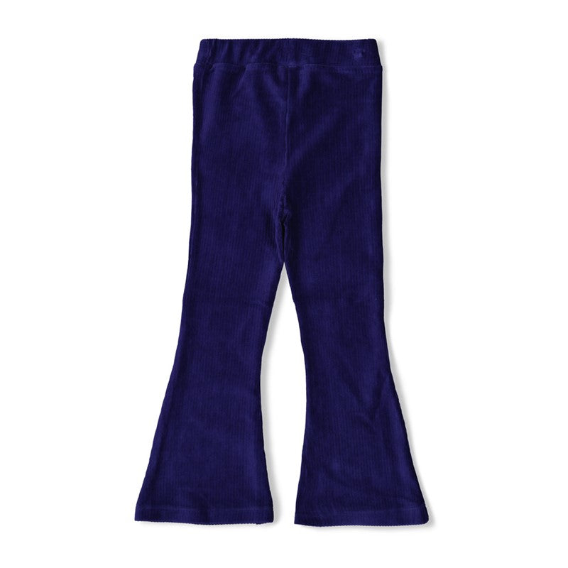 Jubel-Gerippte Schlaghose Samt - Wild Soul-Indigo