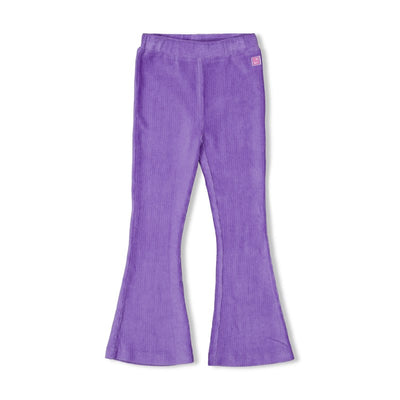 Jubel-Gerippte Schlaghose Samt - Wild Soul-Lavender