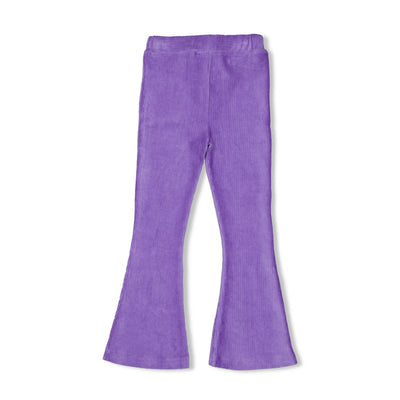 Jubel-Gerippte Schlaghose Samt - Wild Soul-Lavender