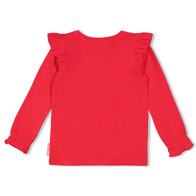 Jubel-Longsleeve - Queen Of Hearts-Rot