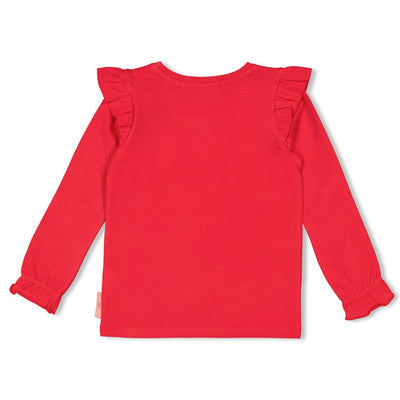 Jubel-Longsleeve - Queen Of Hearts-Rot