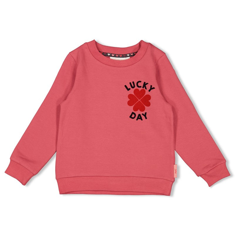Jubel-Sweater - Queen Of Hearts-Rosa