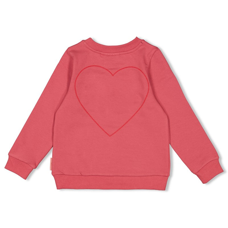 Jubel-Sweater - Queen Of Hearts-Rosa