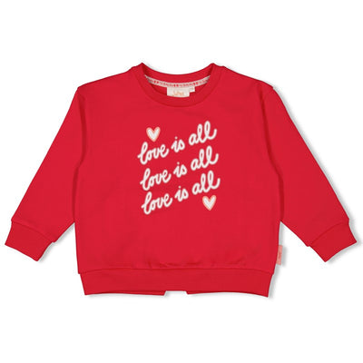 Jubel-Sweater - Queen Of Hearts-Rot