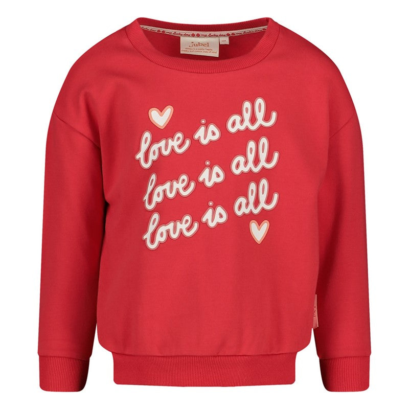 Jubel-Sweater - Queen Of Hearts-Rot