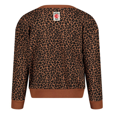 Jubel-Sweater AOP - Queen Of Hearts-Braun