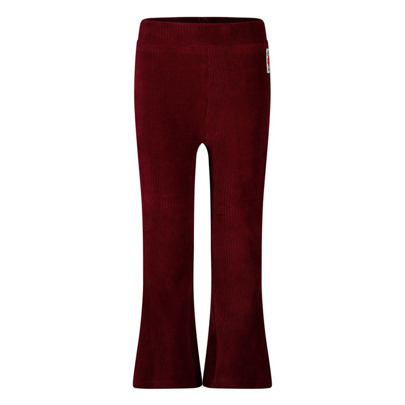Jubel-Gerippte Schlaghose Samt - Queen Of Hearts-Bordeaux