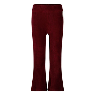Jubel-Gerippte Schlaghose Samt - Queen Of Hearts-Bordeaux