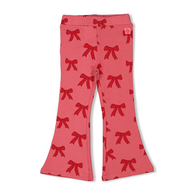 Jubel-Schlaghose AOP - Queen Of Hearts-Rosa