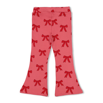 Jubel-Schlaghose AOP - Queen Of Hearts-Rosa