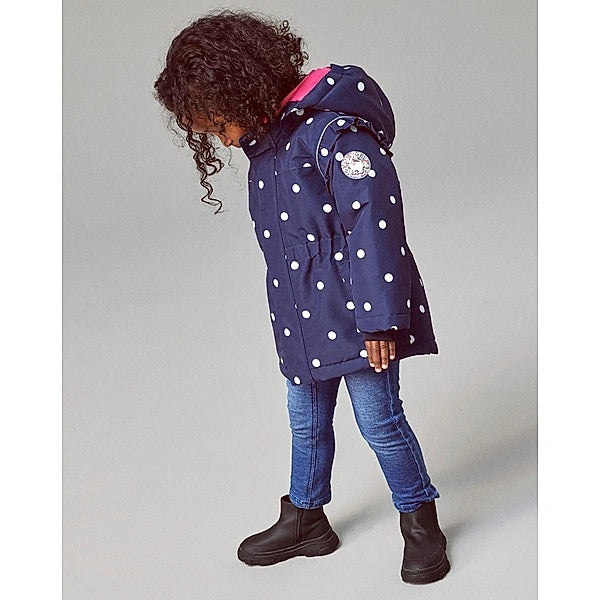 name it - NMFSNOW05 JACKET DOT FO - Dark Sapphire