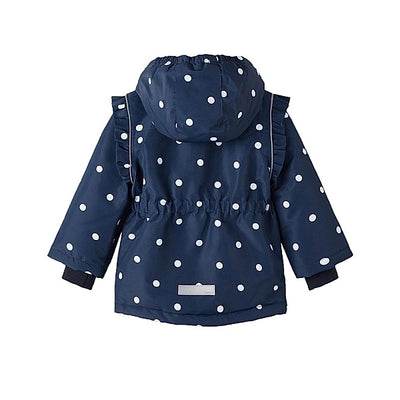 name it - NMFSNOW05 JACKET DOT FO - Dark Sapphire