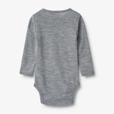 Wheat-Woll-Langarmbody Lucca grey melange