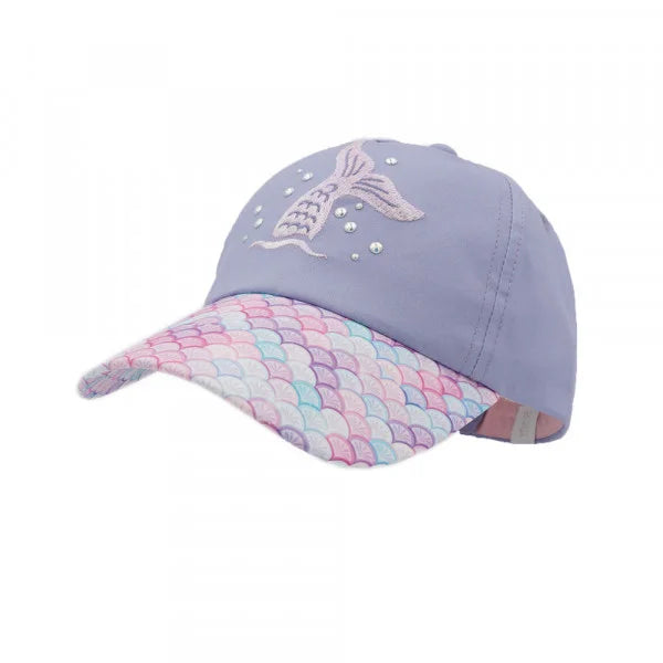 MINI GIRL-Cap "mermaid"Mütze, mit Schirm, aus Baumwollmischung