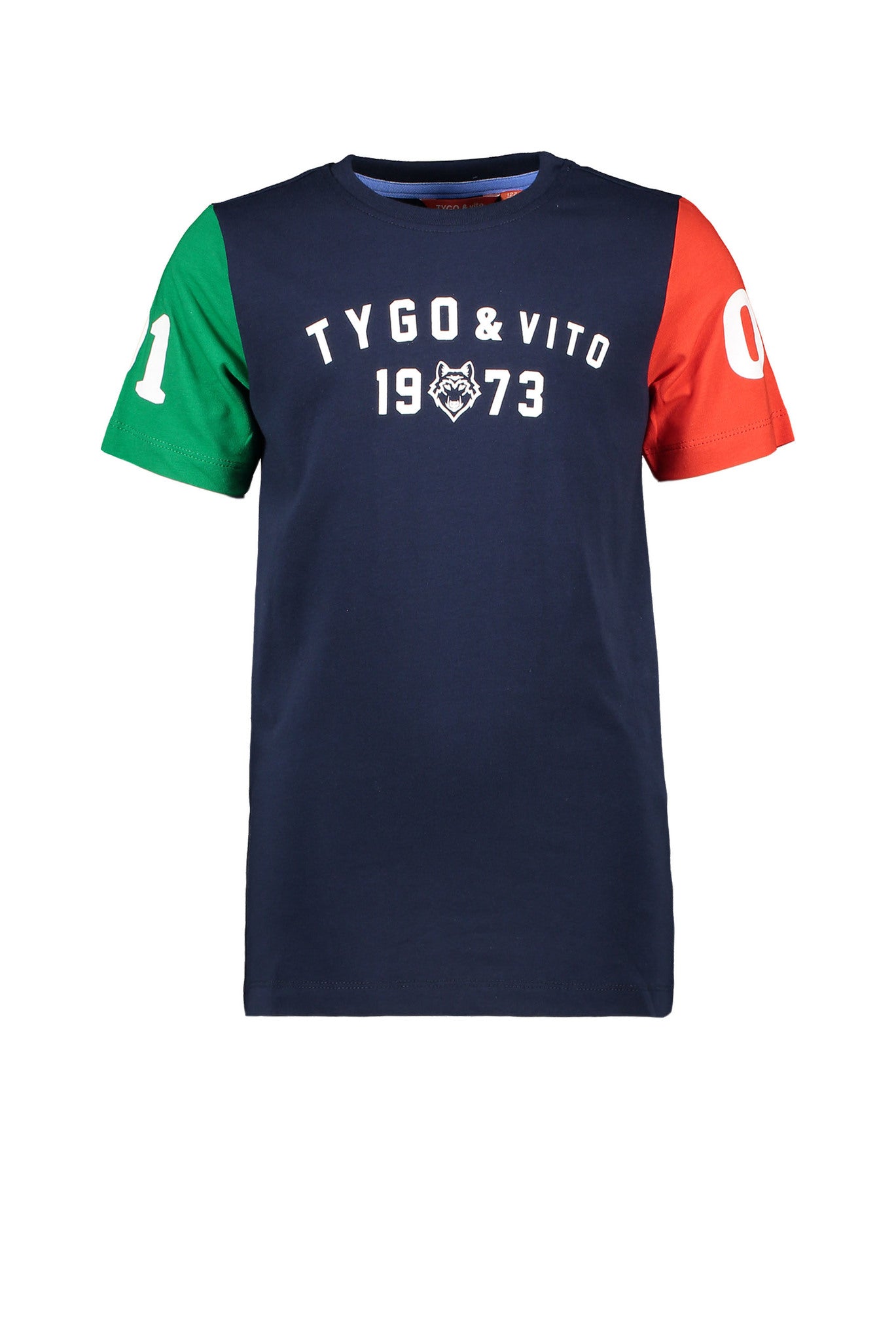 Tygo&Vito T-shirt contrast sleeves