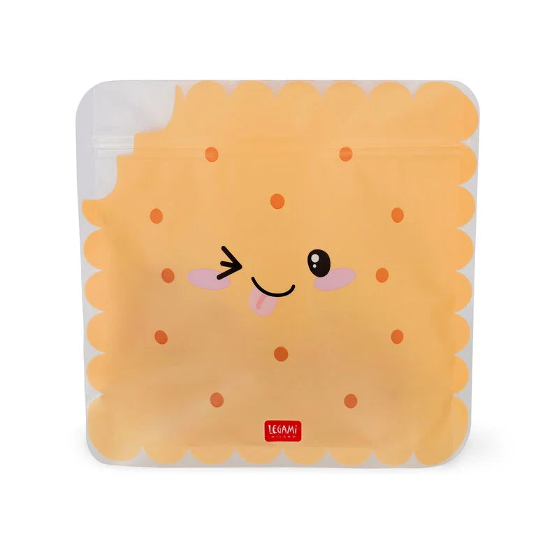3er-Set Lebensmittelbeutel - Snack Bags- cookie