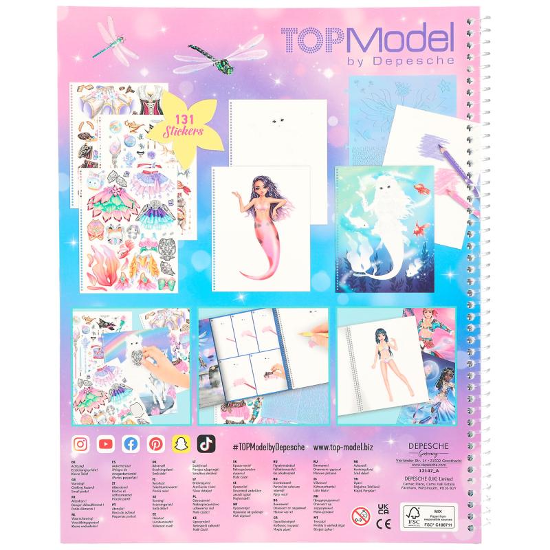 Depesche - Create your TOP Model - Malbuch mit Stickern Fantasy