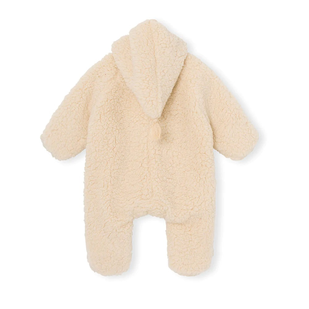 Mini A Ture - Adel teddyfleece jumpsuit - Angora Cream